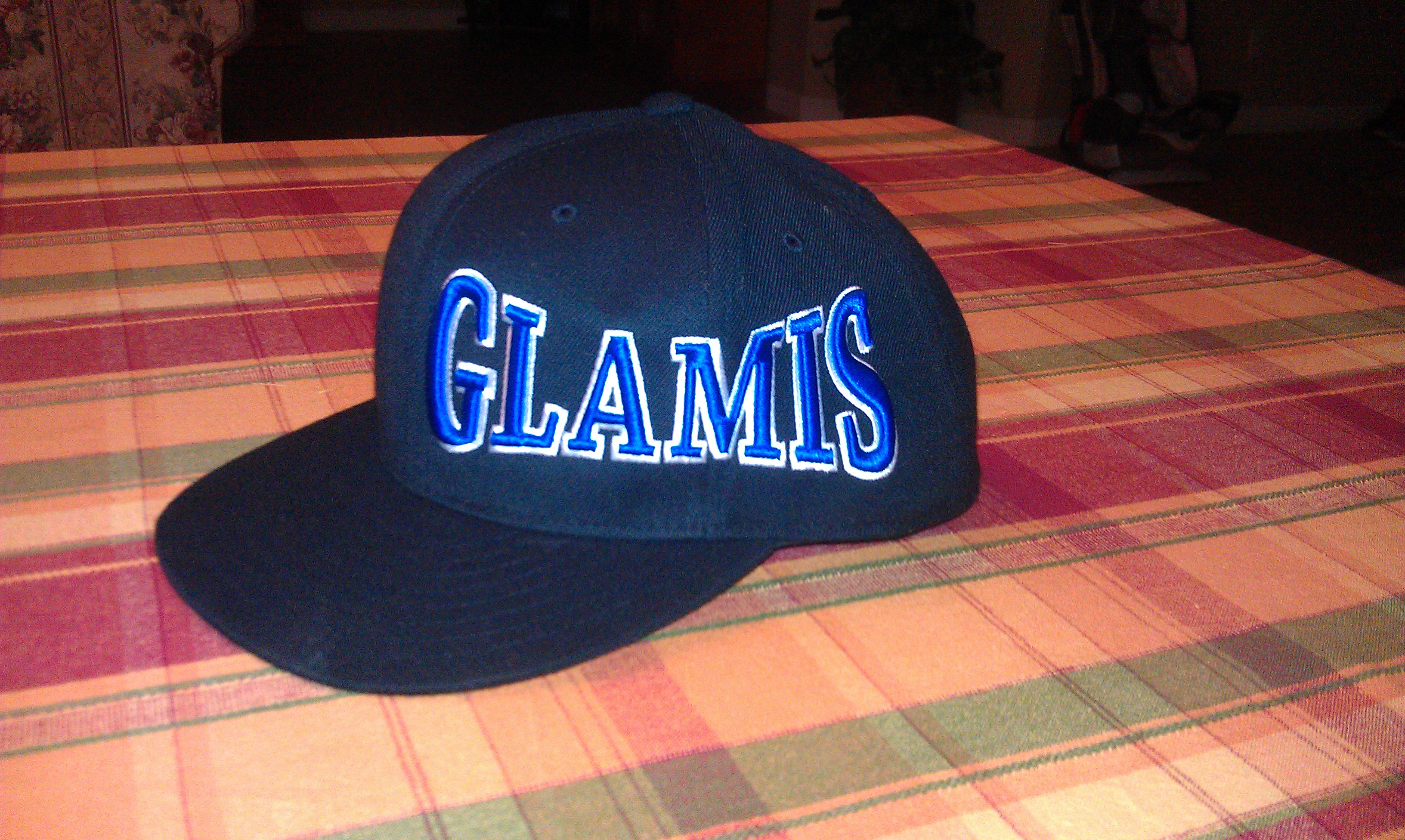 Custom embroidered Glamis snapback