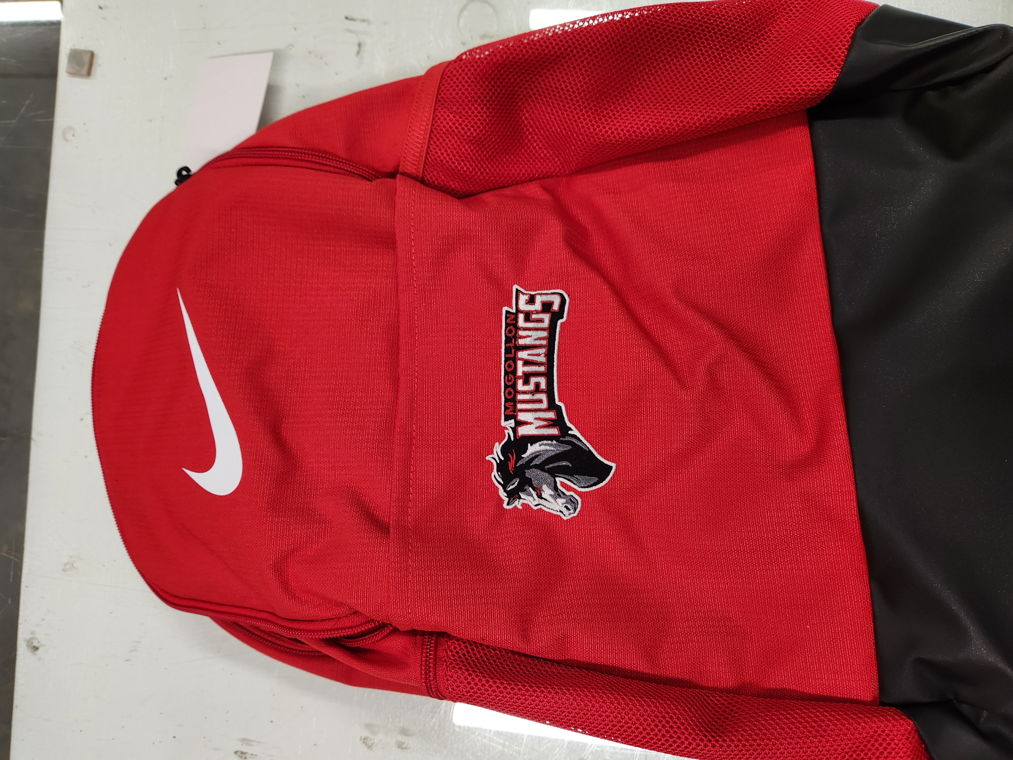 Mustangs custom embroidered Nike bag