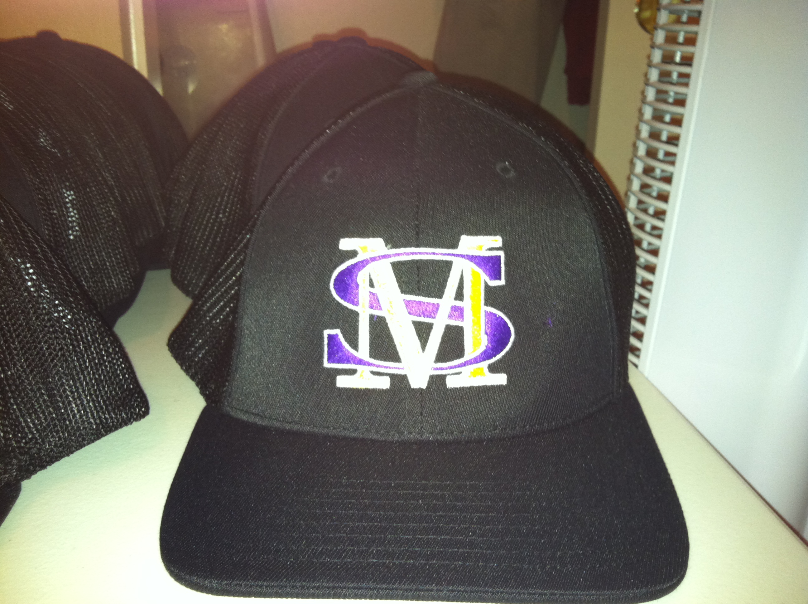 Custom embroidered SM trucker cap