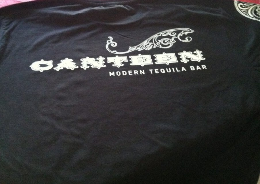 Canteen Modern Tequila Bar custom screen printed tee