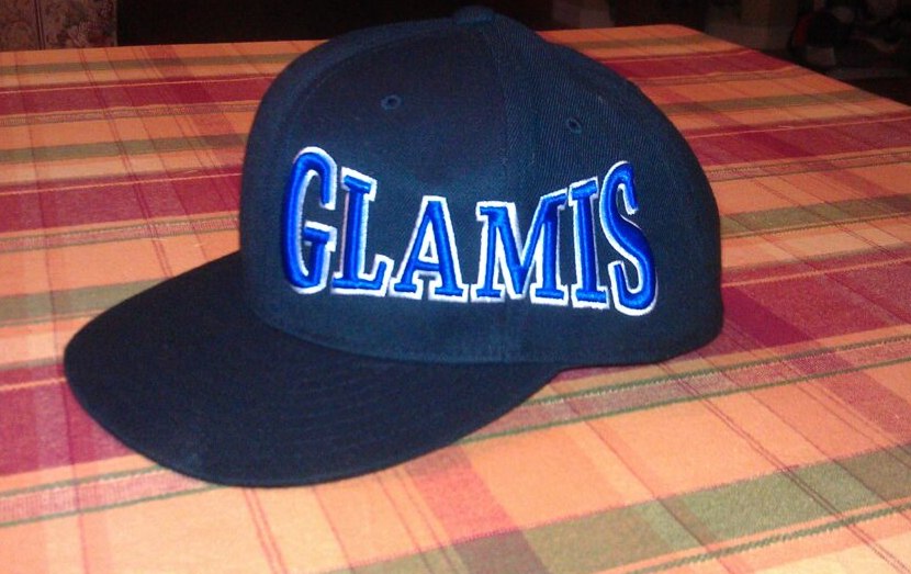 Custom embroidered Glamis snapback