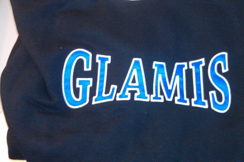 Custom embroidered Glamis hoodie