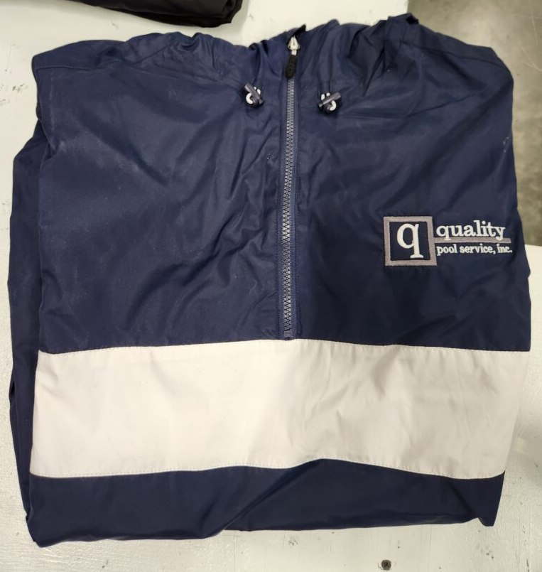 Quality Pool Service custom embroidered jacket