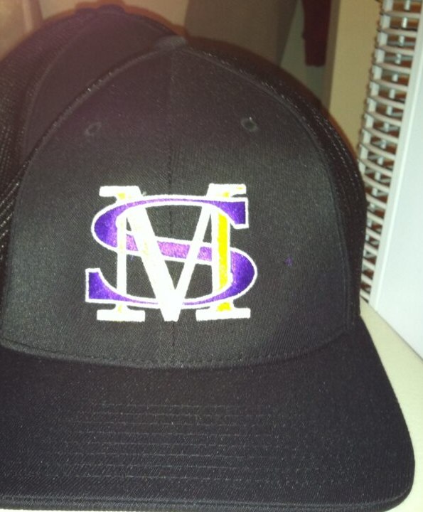 Custom embroidered SM trucker cap